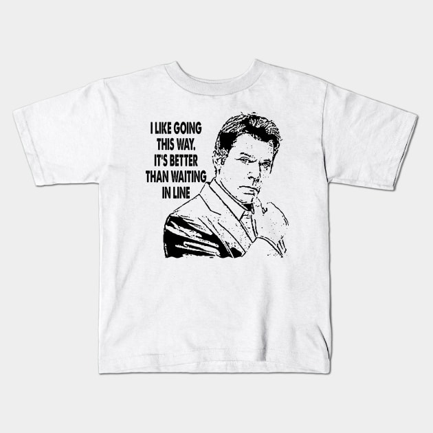 Joe pesci vintage movie i like going this way Kids T-Shirt by Julie lovely drawings